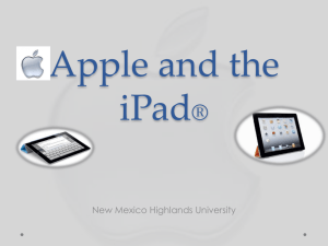 Apple and the iPad