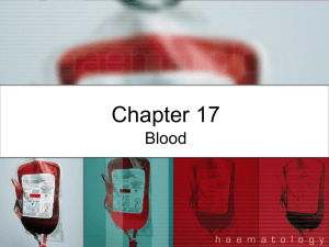 Ch. 17/20 Blood notes