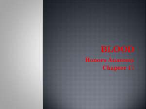 Chapter 17 Blood