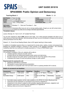 Public Opinion and Democracy - Unit Guide
