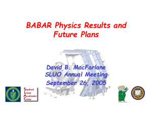 BaBar Physics Results and Future Plans