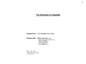 Classtalk Manual (slide show)