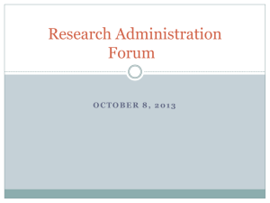 Oct 8, 2013 - Caltech Office of Research Administration