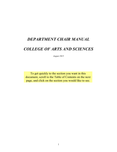 Department Chair Manual