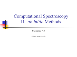 Computational Spectroscopy