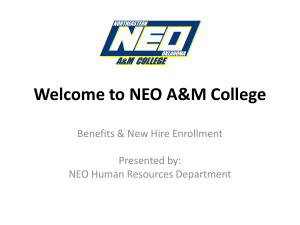 Benefits and New Hire Enrollment