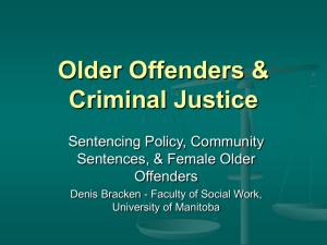 Older Offenders & Criminal Justice