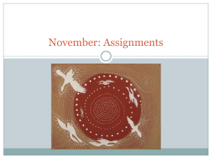 November's Assignments