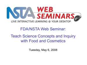 Cosmetics - NSTA Learning Center