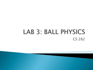 LAB 3: BALL PHSYICS!