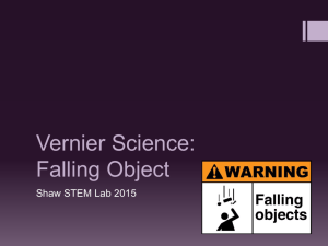 Vernier Science: Falling Object