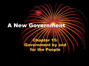 A New Government
