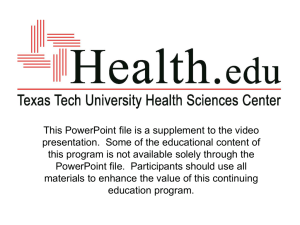 Burns - Texas Tech University Health Sciences Center