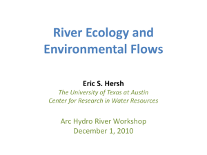 River Ecology and Environmental Flows