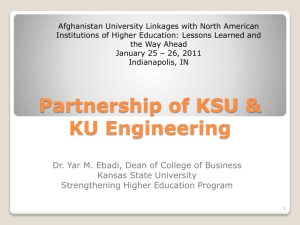 Partnership of KSU & KU Engineering
