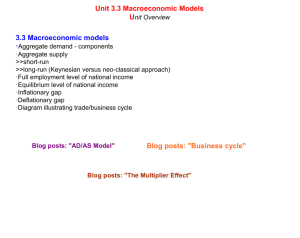 Unit 3.3 Macroeconomic Models