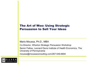Strategic Persuasion Workshop
