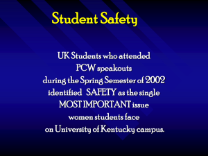 Student Safety - University of Kentucky