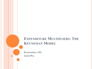 Expenditure Multipliers: The Keynesian Model
