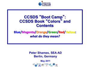 CCSDS Boot Camp - Technical Books and Contents 20May11