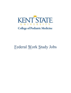 Federal Work Study CPM Catalog
