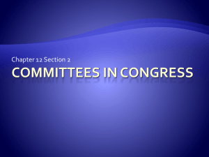 Committees in Congress PP