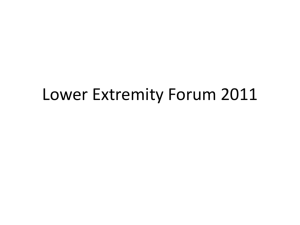 Anatomy Lower Extremity Forum 2011