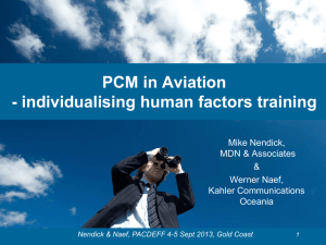 Individualising Human Factors Training to Work for You