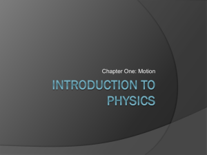 Introduction to Physics