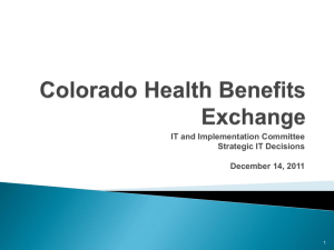 Colorado Health Benefits Exchange