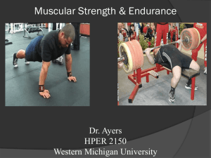 Muscular strength - Western Michigan University