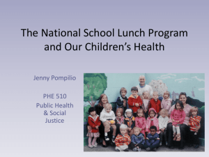 National School Lunch Program – Pompilio