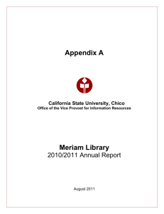 Appendix A - 2010-2011 Library Annual Report