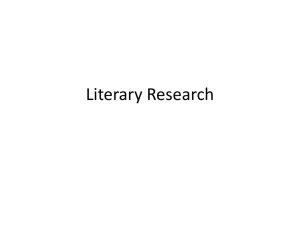 Literary Research - Illinois Plinkit