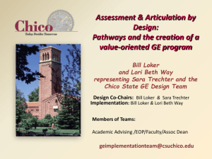 Assessment and Articulation by Design