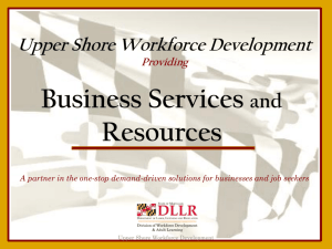 Upper Shore Workforce Development