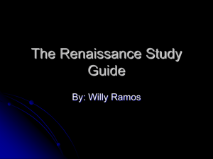 The Renaissance Study Guide