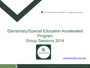 MSU College of Education Power Point Template