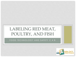 Labeling Red Meat, Poultry, and Fish