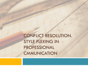4 Conflict communication