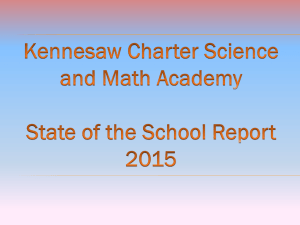 KCSMA State of the School 2015-2016