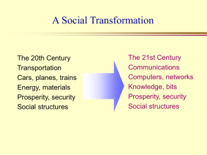 A Social Transformation - The Millennium Project