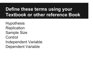 Define these terms using your Textbook or other reference Book