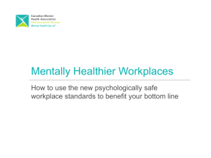 Mentally Healthier Workplaces