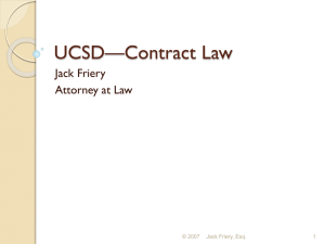 UCSD—Contract Law