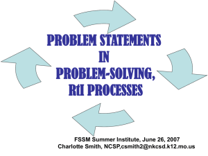 problem statements - My Illinois State
