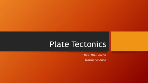 Plate Tectonics - Lemon Bay High School