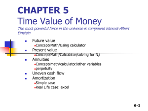 Chapter 6 Time Value of Money