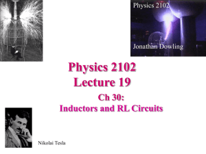 Physics 2102 Spring 2002 Lecture 15