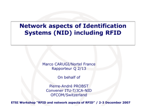 Network Aspects of Identification Systems (NID)